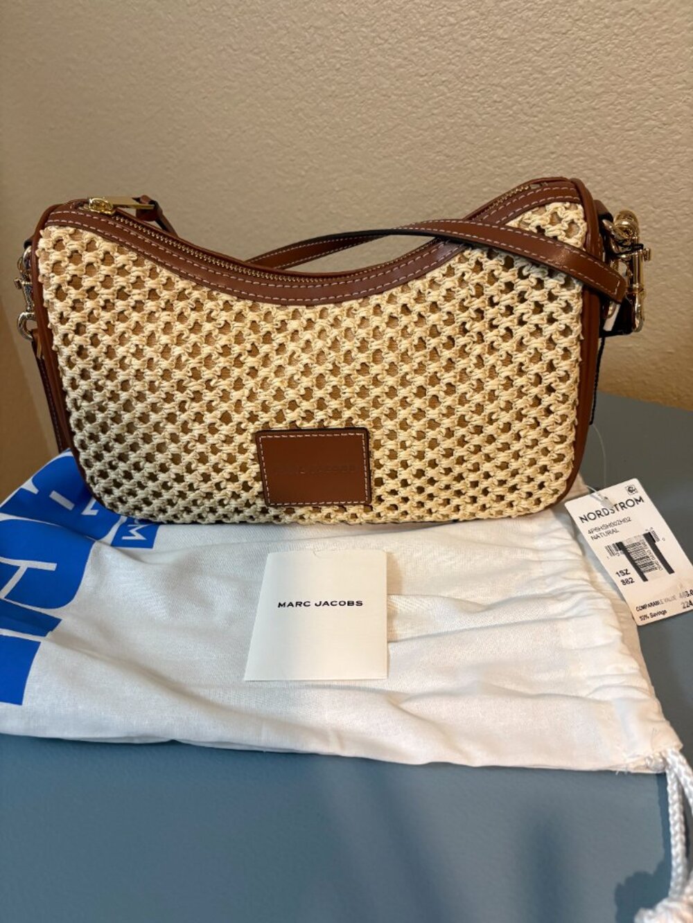 Marc Jacobs Convertible Shoulder Bag- Natural Color-New with Tags